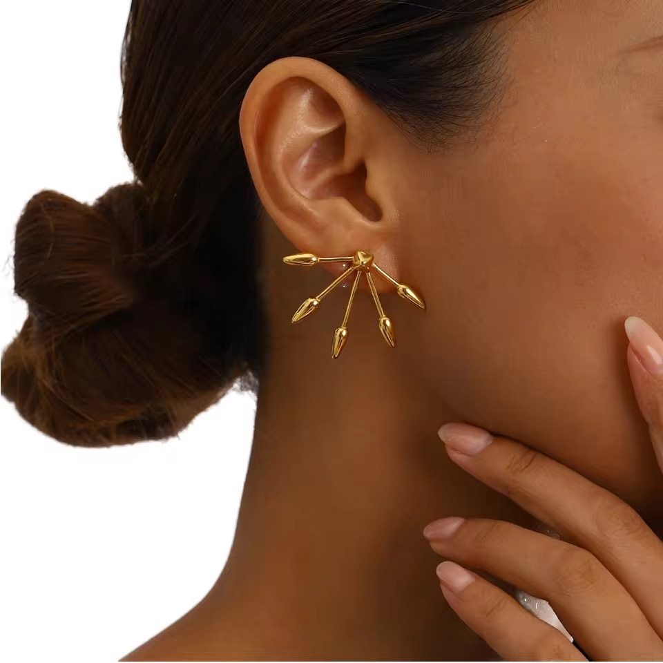Punk Spike Stud Arrow Minimalist Vintage Earrings